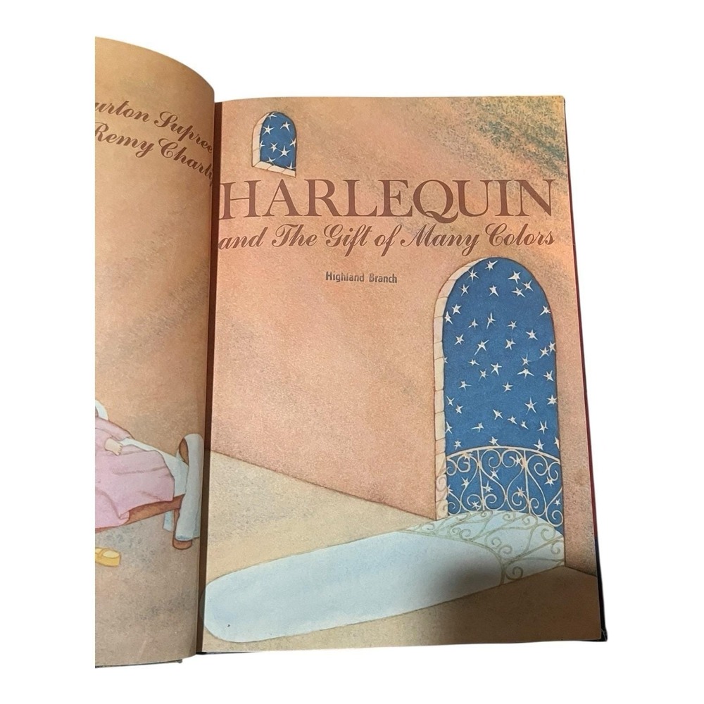 Harlequin and the Gift of Many Colors Remy Charlip, Burton Supree 1973 HB ExLib - Picture 5 of 10